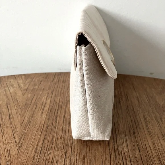 ☄️Cleanrance☄️ New Bvlgari Parfums Satin & Faux Suede Blush Pink Cosmetic Pouch - Picture 6 of 12